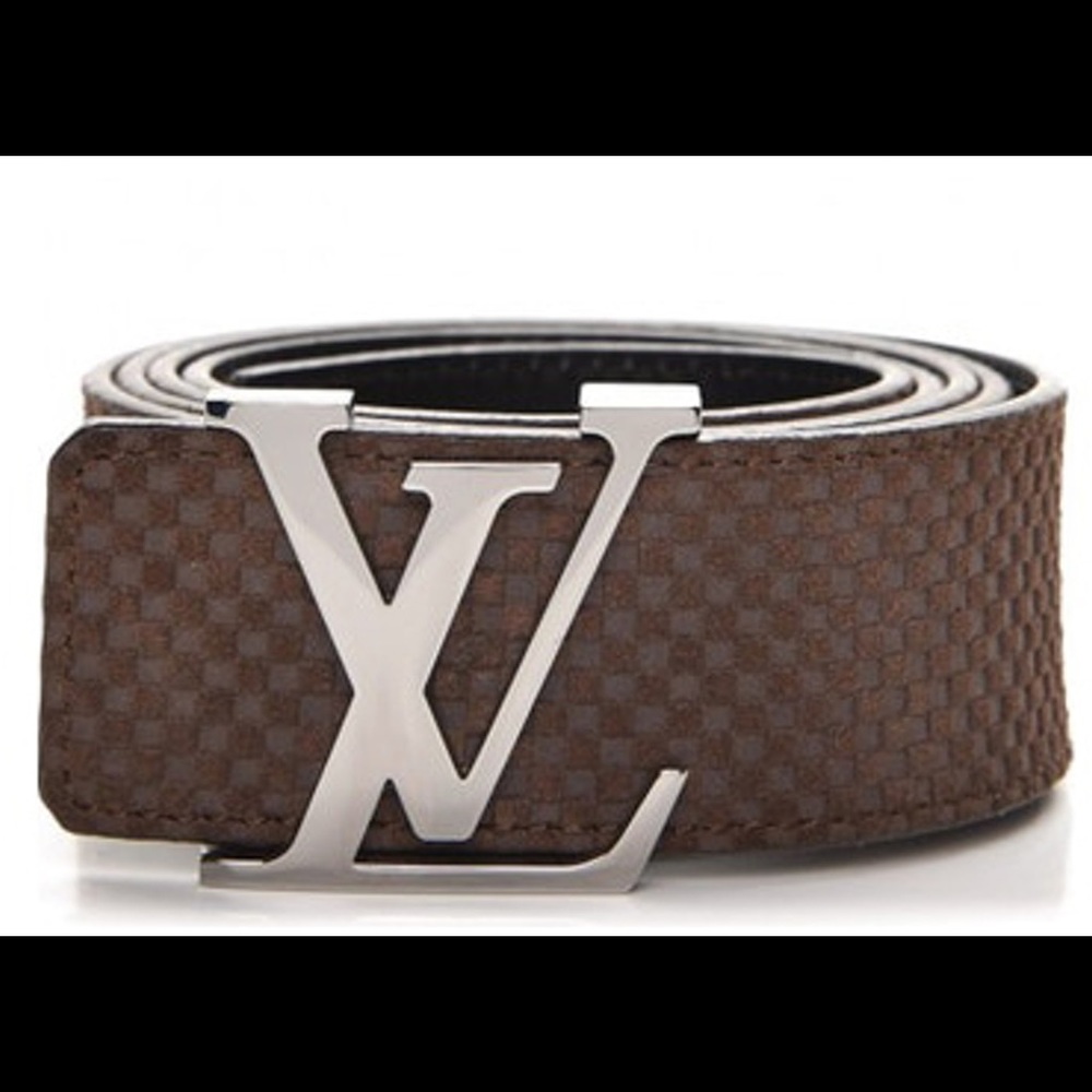 Louis Vuitton - Brown Damier Calfskin Belt
